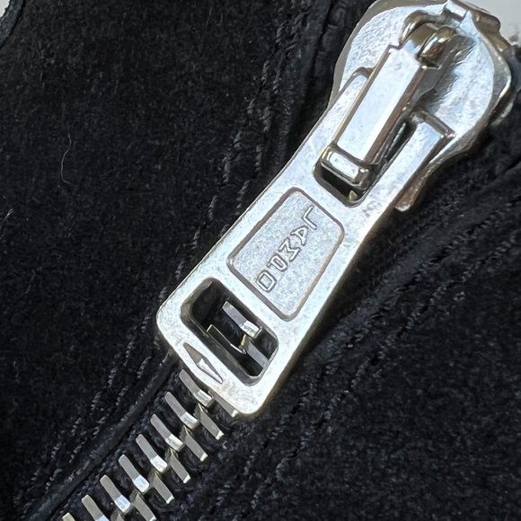 ALL SAINTS Black Suede Harness Buckle Booties Ankle Boots - Picture 5 of 14